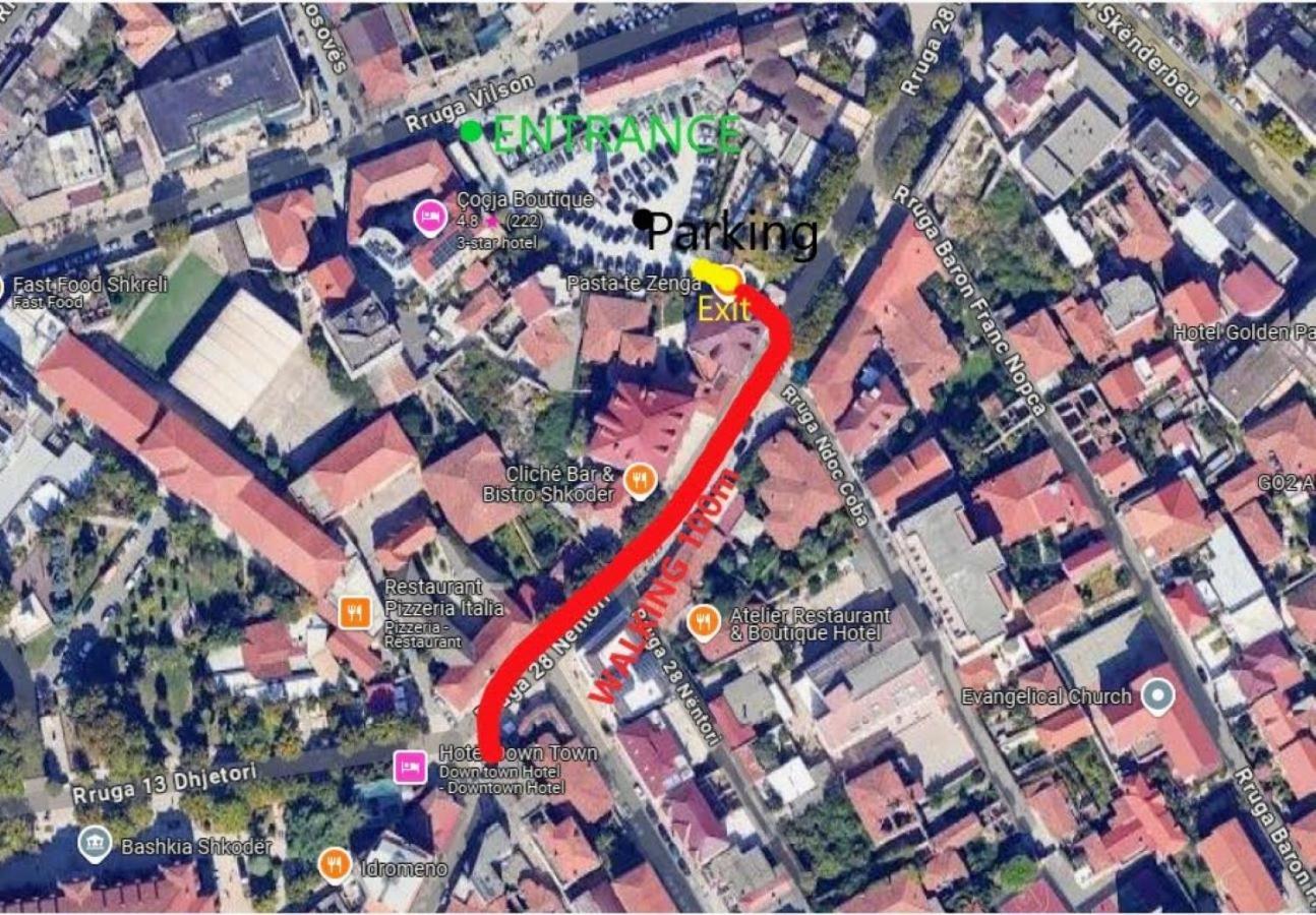 Downtown Hotel Shkodër Exterior foto